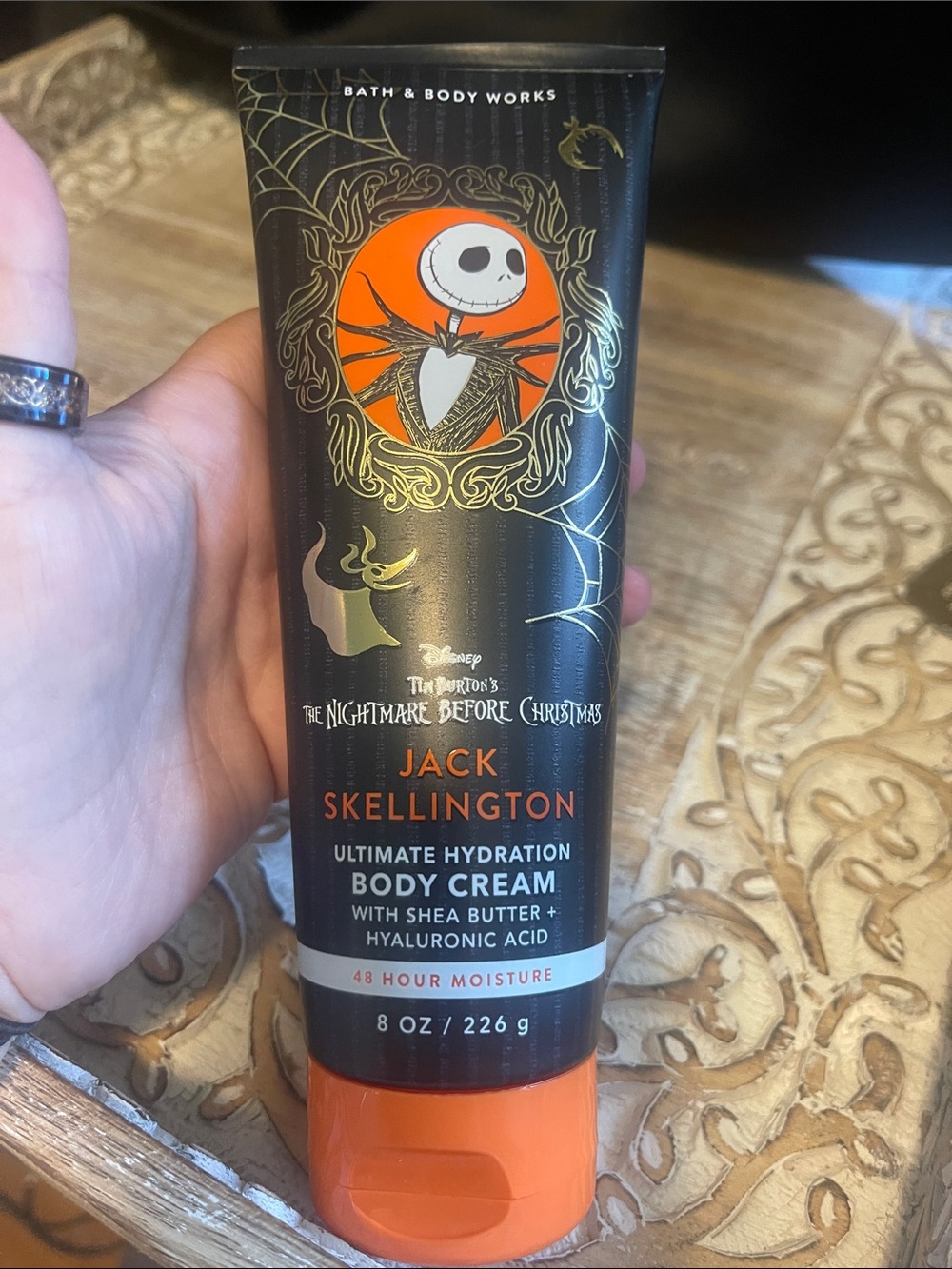 Bath & Body Works Jack Skellington Black & Orange Body Cream